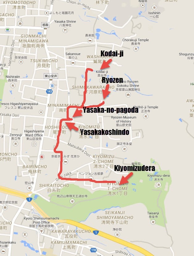 Walking Kyoto map 5