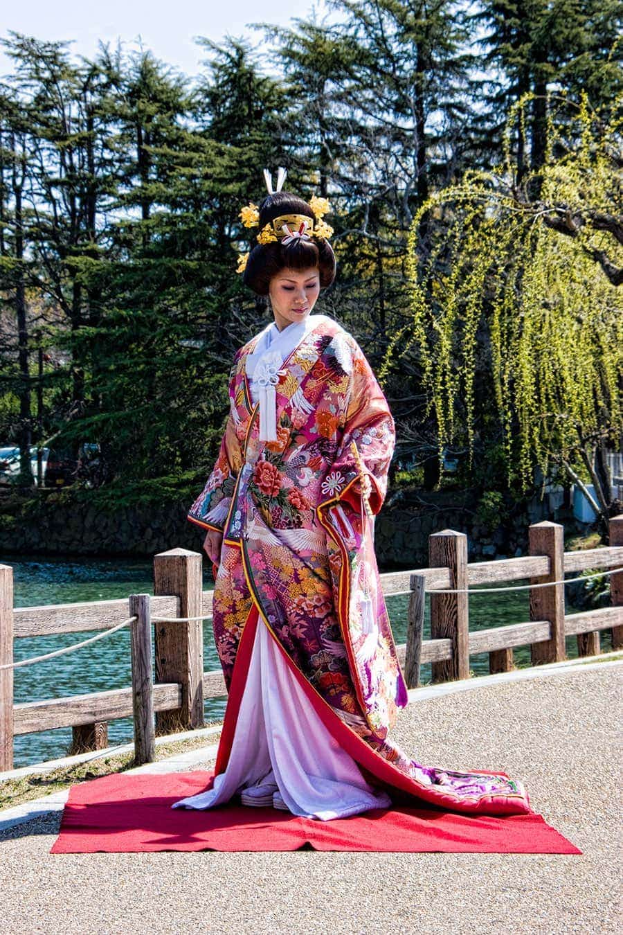 ramme slå lån Japanese Wedding Kimono