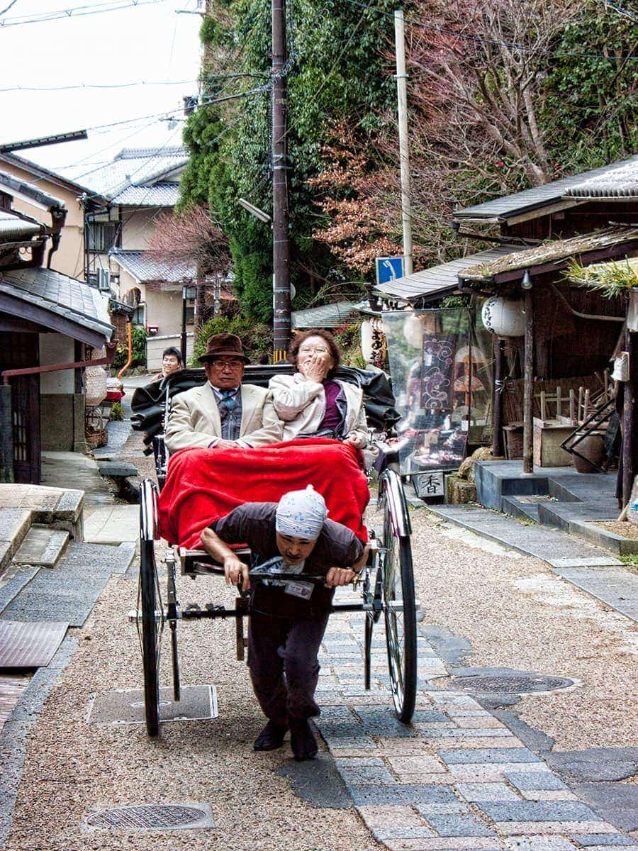 Ricksha in Arashiyama | www.2aussietravellers.com
