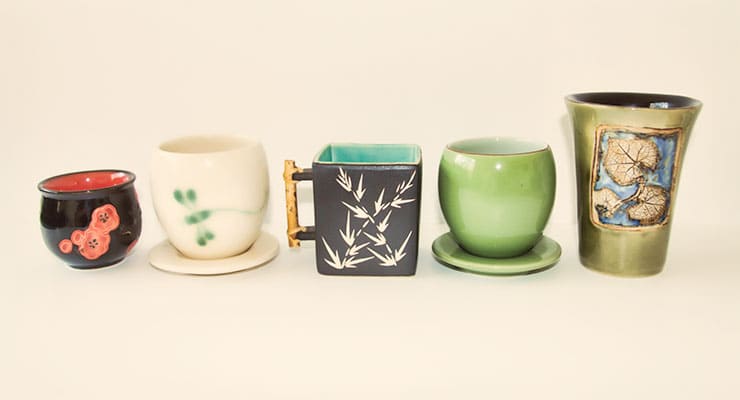 Japanese tea cups for enjoying traditional Japanese teas