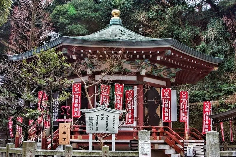 Hoan-den hall at Enoshima Island Shrine