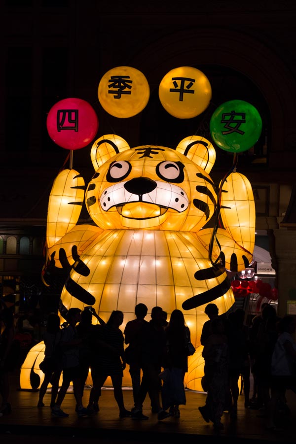 Sydney city lanterns for Chinese New Year