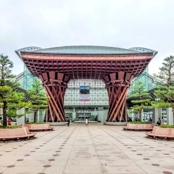 Gates at Kanazawa station