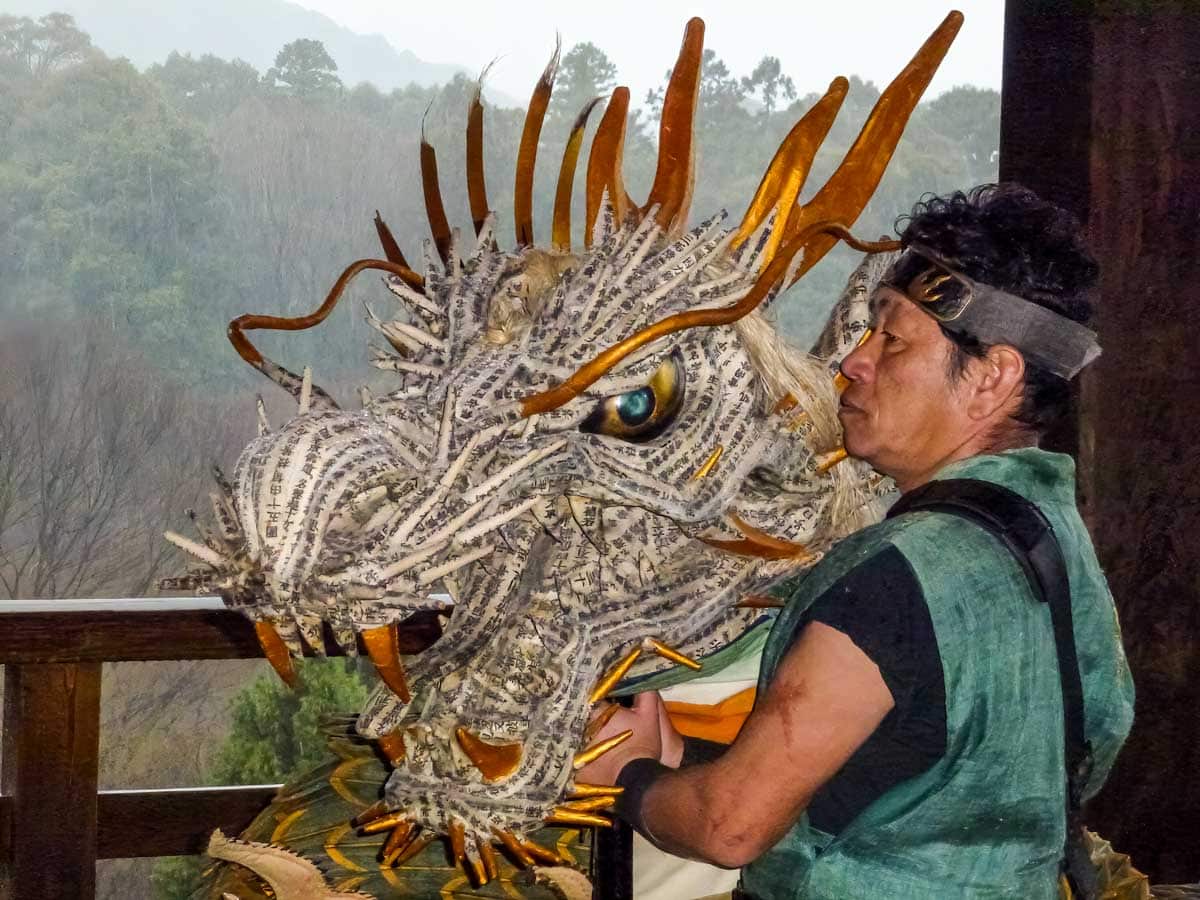 Seiryu dragons head mask