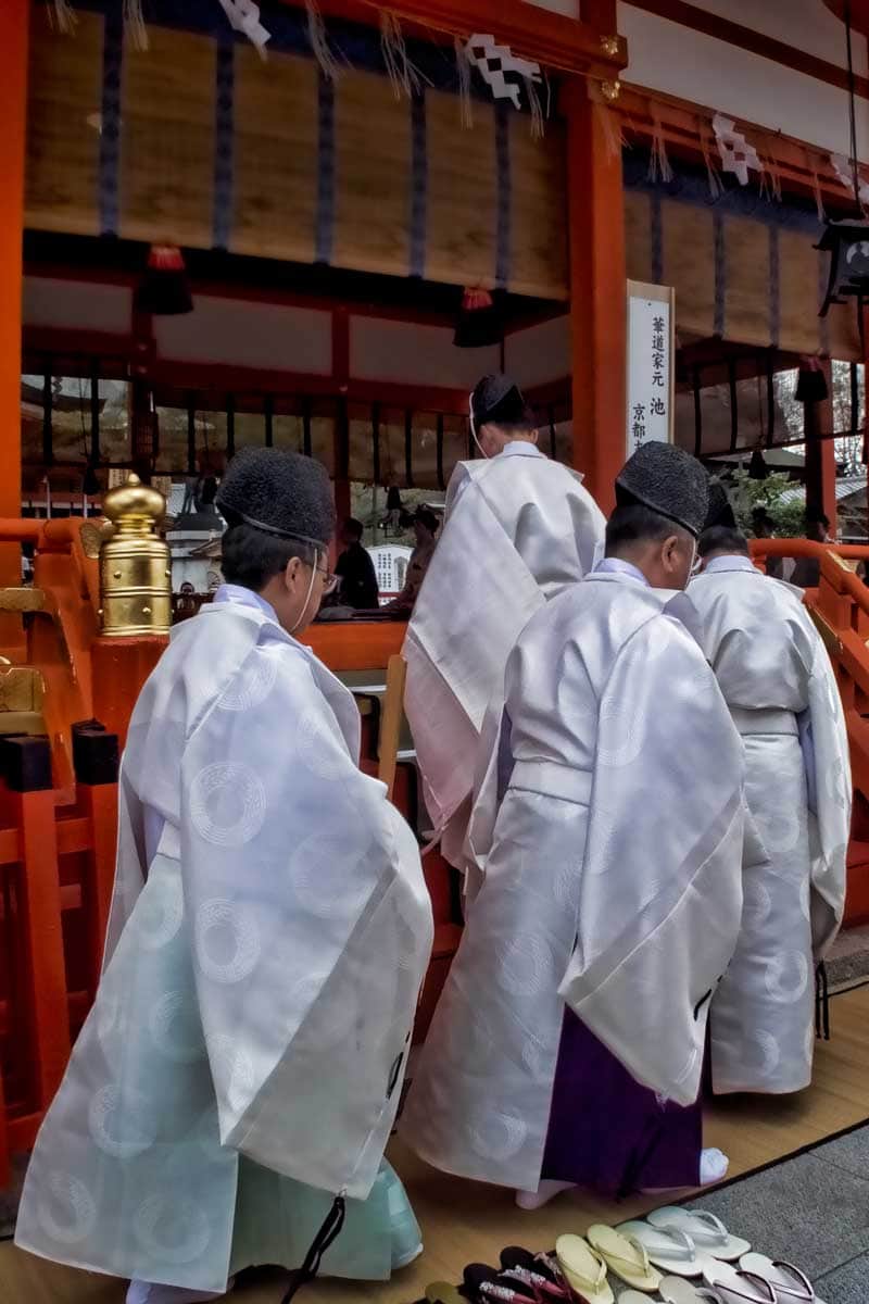 Kannushi at Fushimi Inari Shrine