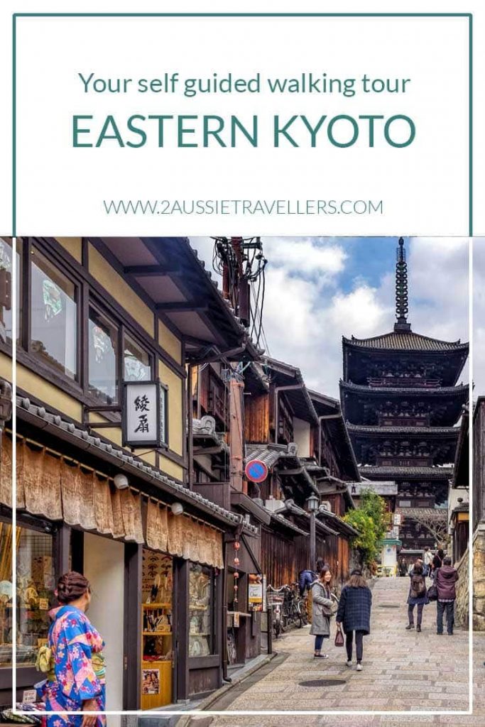 Self guided Kyoto walking tour poster