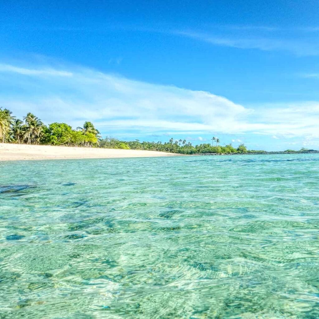 Beach on the island of Savai'i in Samoa