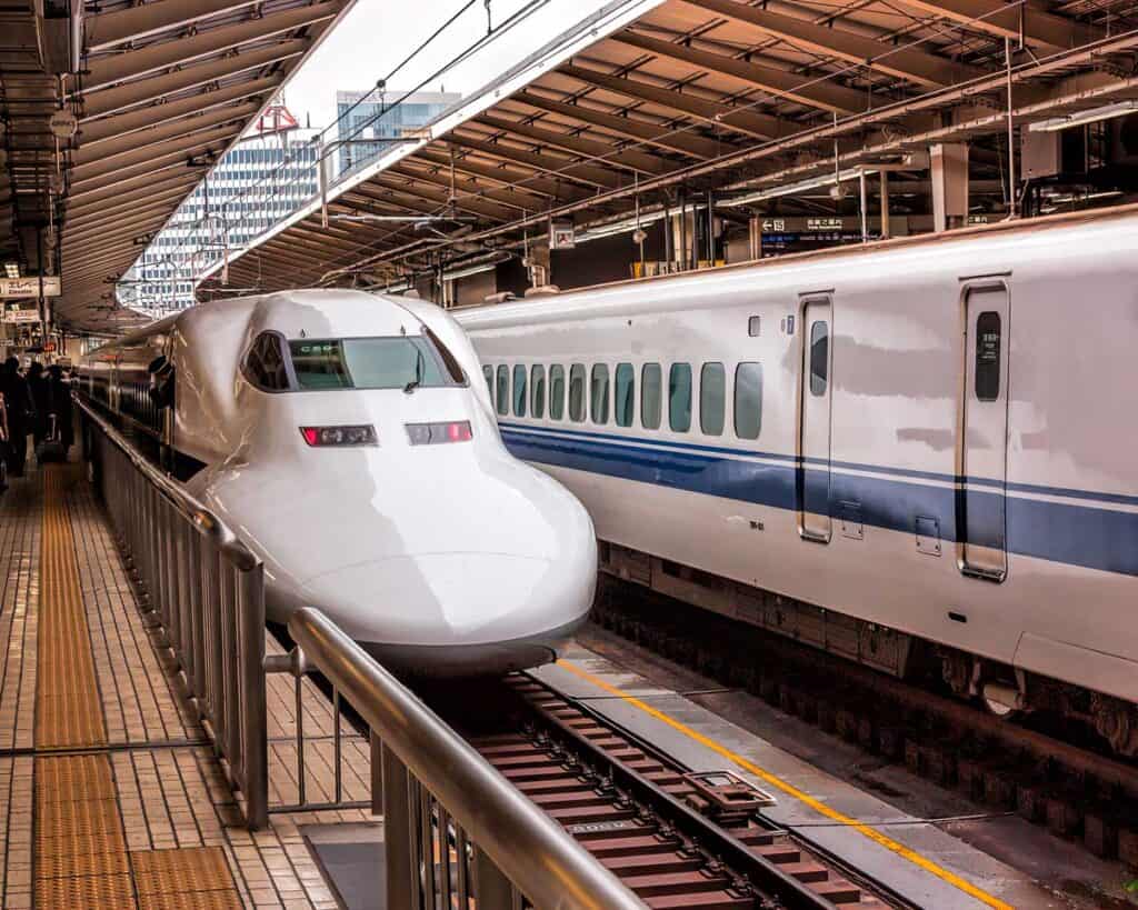 Shinkansen (bullet train) at Tokyo Station