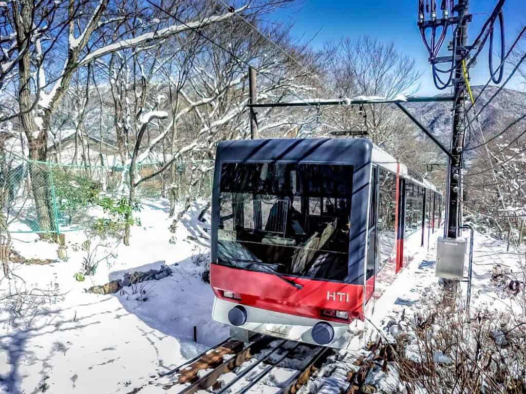 Cable car in Hakone