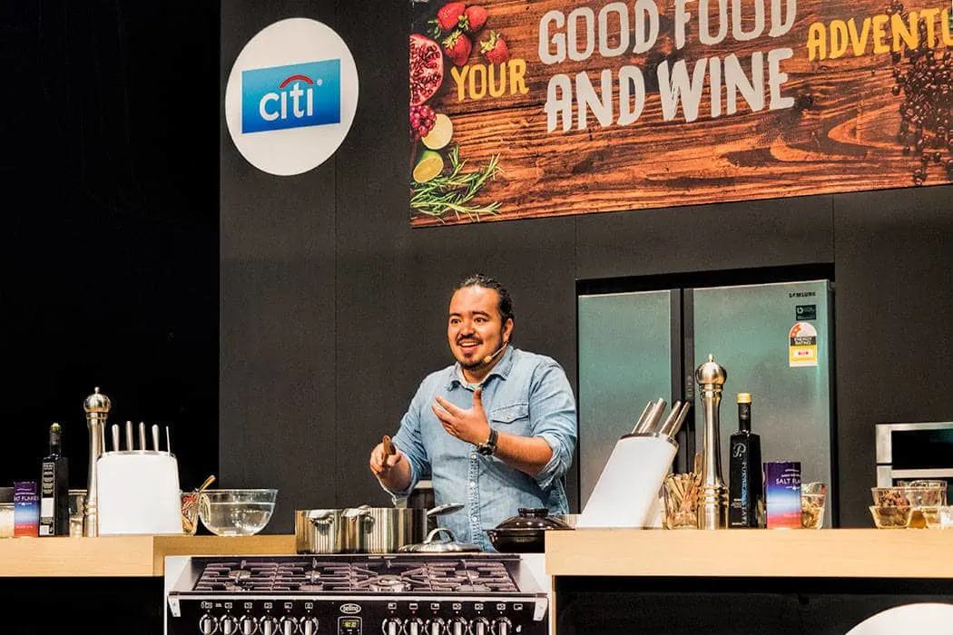 The Brisbane Good Food and Wine show - Cooking demo with Adam Liaw