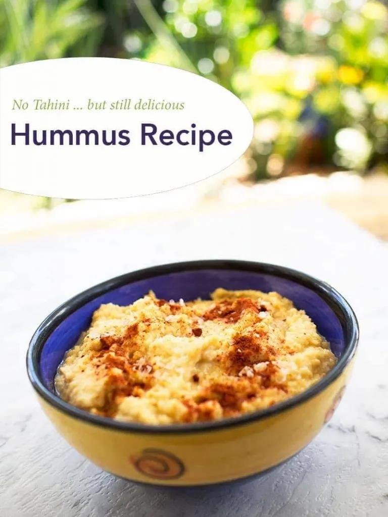 Quick and easy hummus recipe without the tahini paste