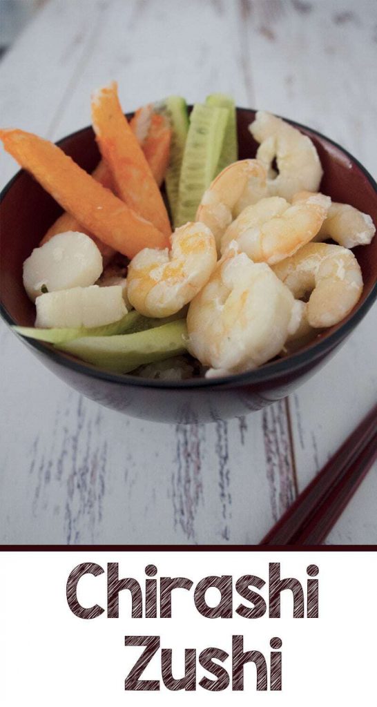 If you love seafood a bowl of chirashi zushi (scattered sushi) is the perfect quick dinner on a busy weeknight