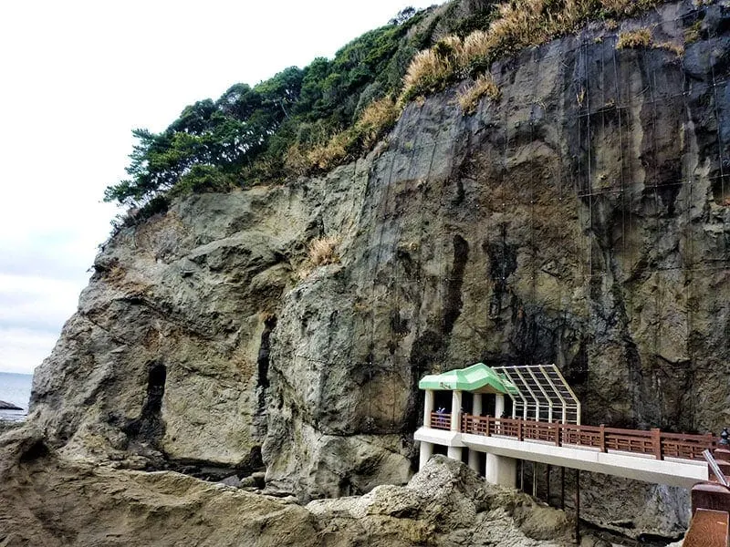 Entrance to Iwaya Caves on Enoshima Island