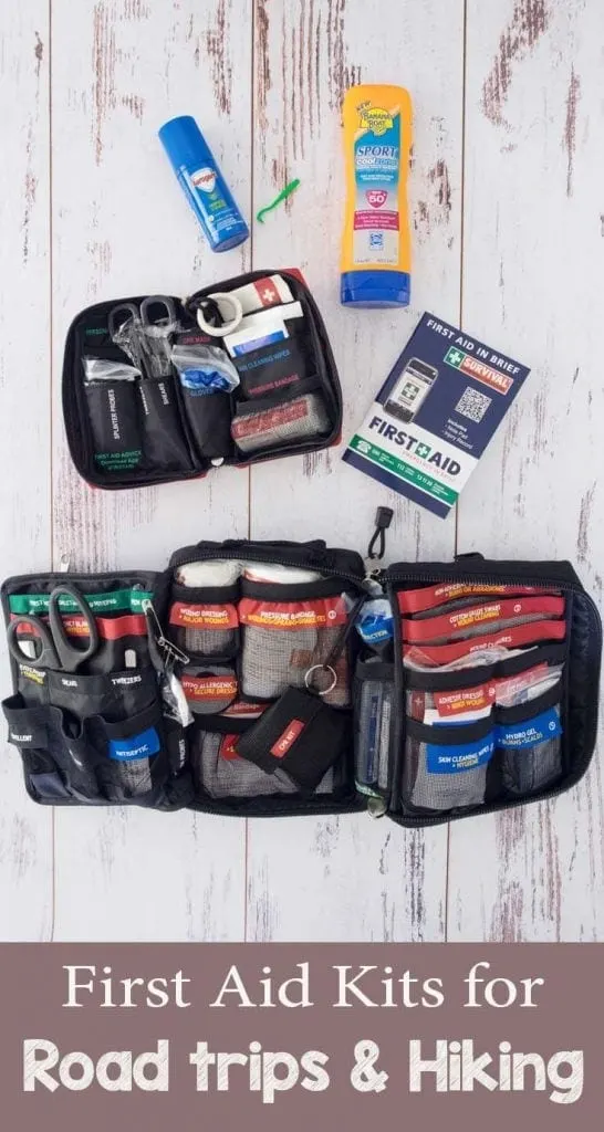 What are the essentials for a first aid kit when you're road tripping and hiking in Australia?