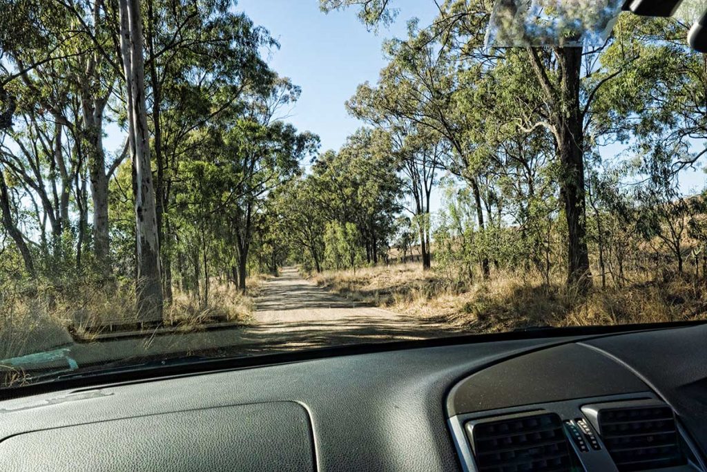 Rural road - safe driving in Australia tips