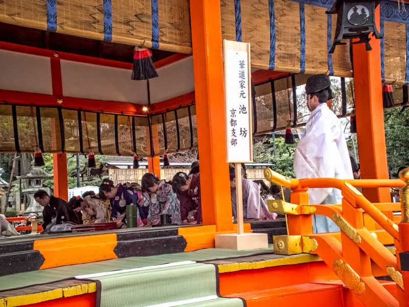 Kenka-sai ceremony at Fushimi Inari shrine in Kyoto