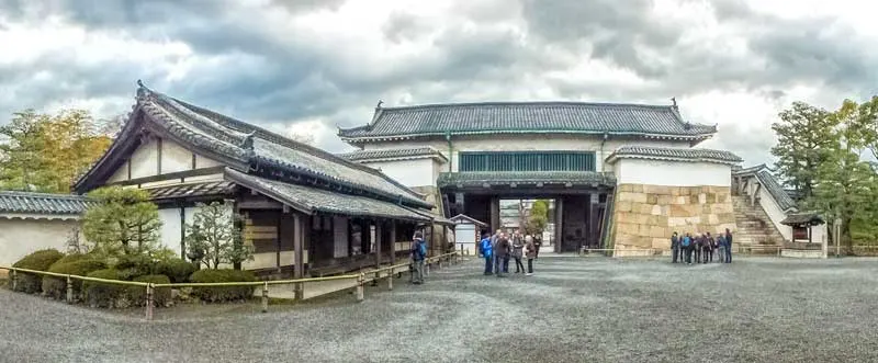Nijo Castle gate and guardhouse in Kyoto