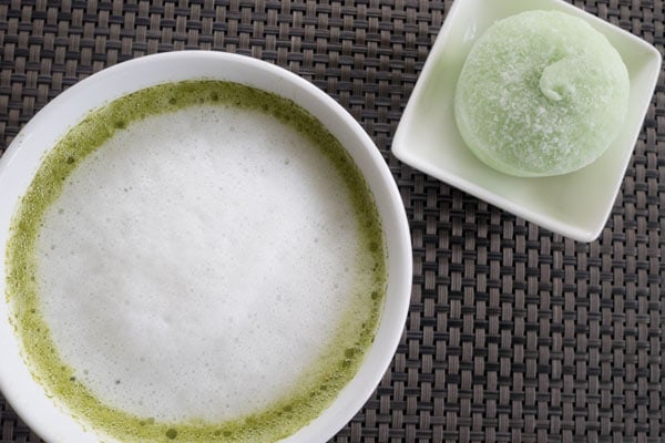 Soy matcha latte recipe