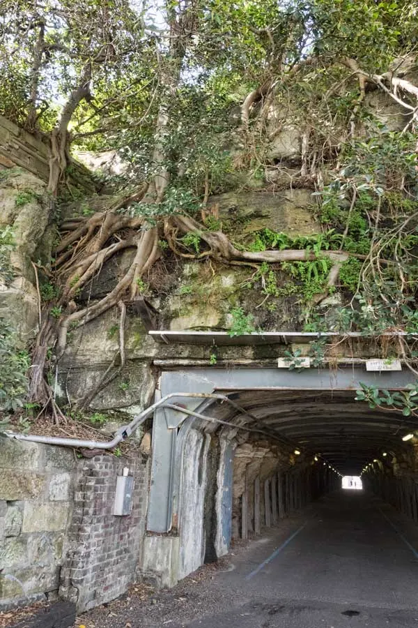 Cockatoo Island original tunnel