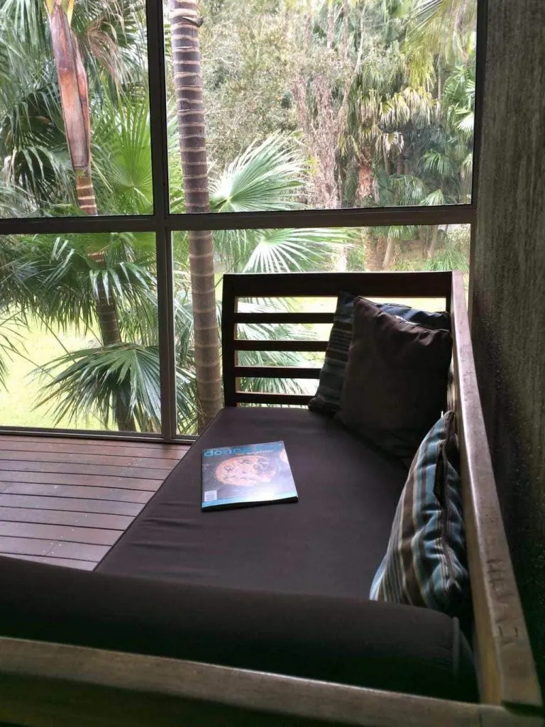 The daybed at Angourie Rainforest Retreat was so comfortable