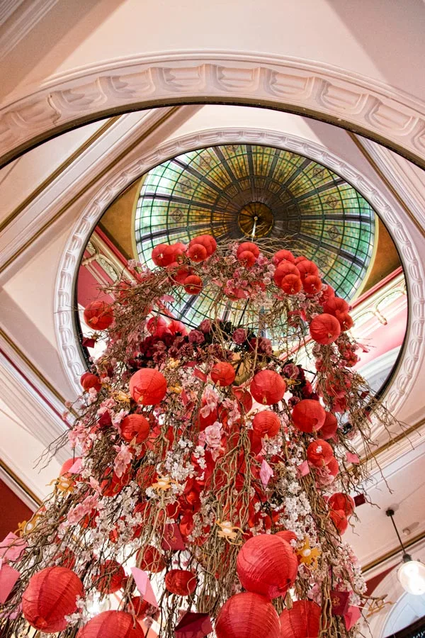 QV buildings elaborate decorations for Chinese New Year in Sydney