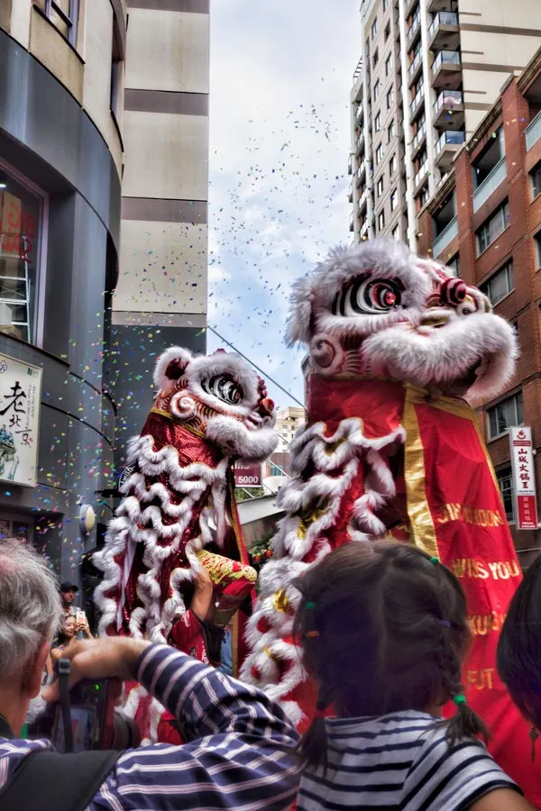 Lion Dance for Chinese New Year in Sydney