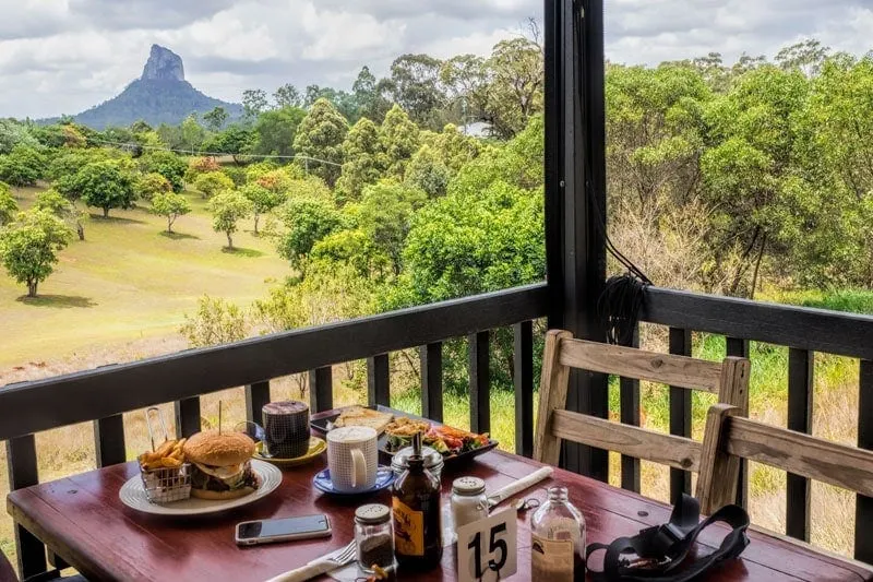 The Glasshouse mountains lookout cafe