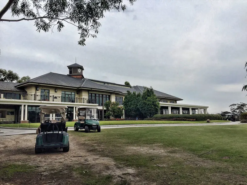 Golf Club House and buggies at Yarra Valley Lodge
