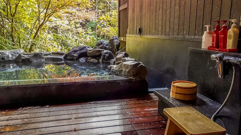 Hakone Yuryo pool and wash area