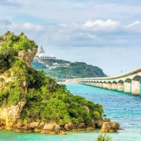 Kouri bridge in Okinawa