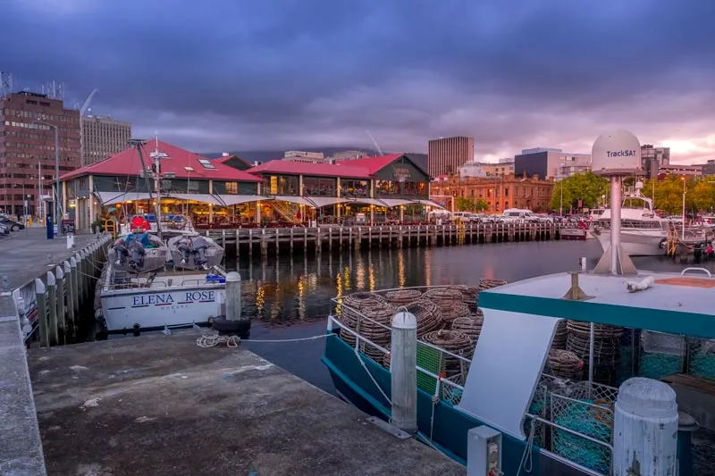 Mures restaurants on the waterfront in Hobart