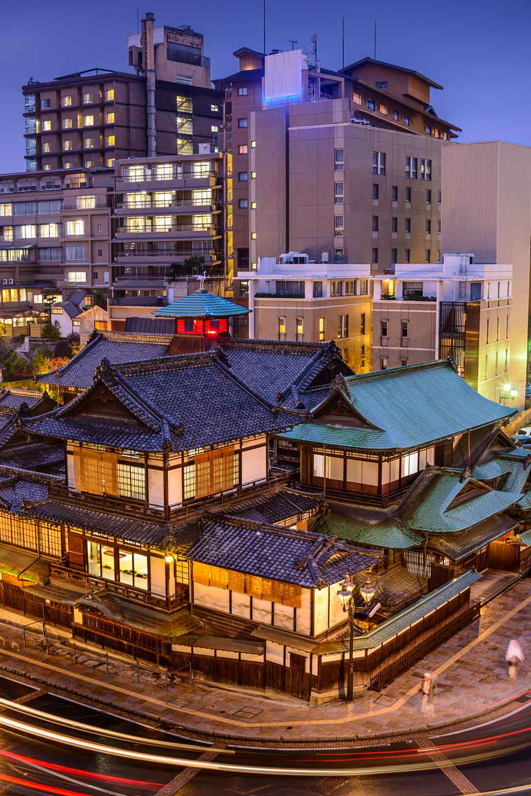 Dogo Onsen in Ehime at night