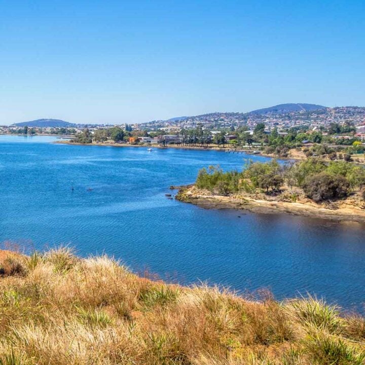 Hobart - view from MONA back over river mouth to city