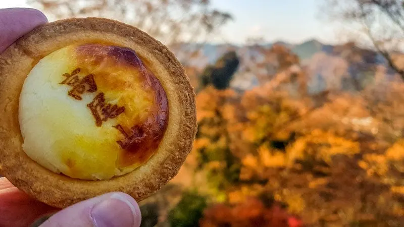 The best cheese tarts on Mount Takao