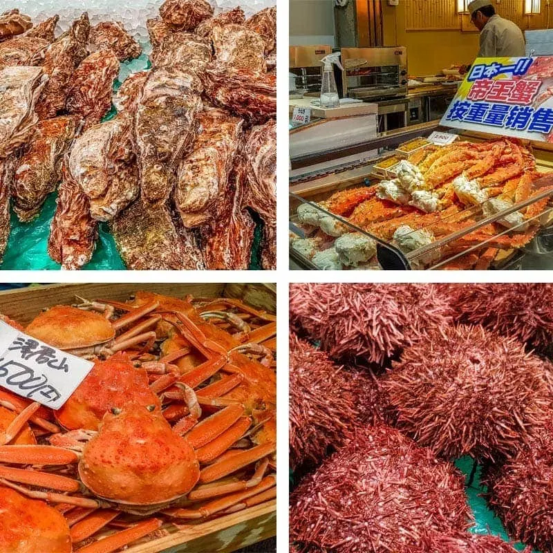 Kuromon market seafood