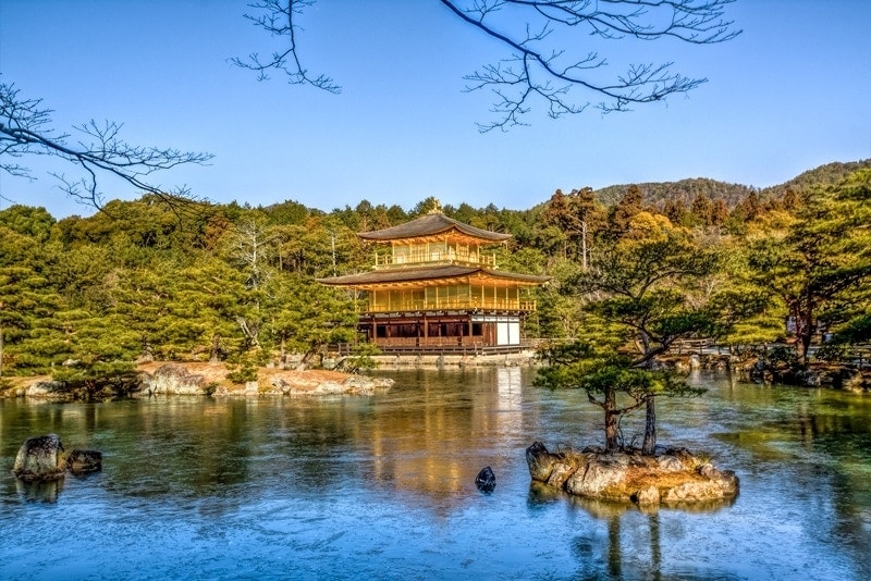 Golden Pavillion in winter