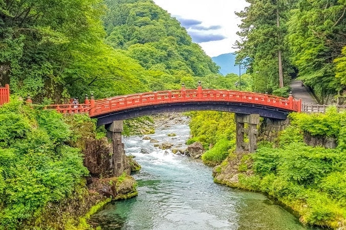 Shinkyo bridge in Nikko, Japan