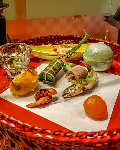 Kaiseki meal at Kinugawa Grand Hotel