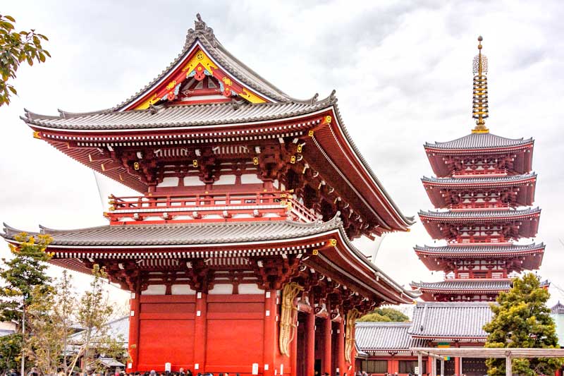 Sensoji temple in Asakusa