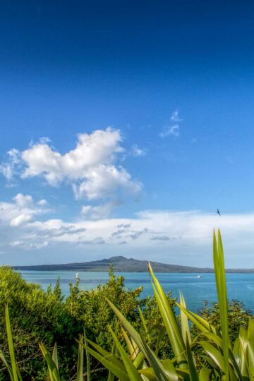Rangitoto Island from Savage Memorial in Auckland