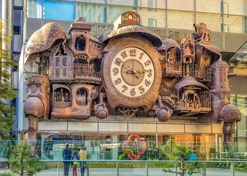 Giant Ghibli Clock in Tokyo