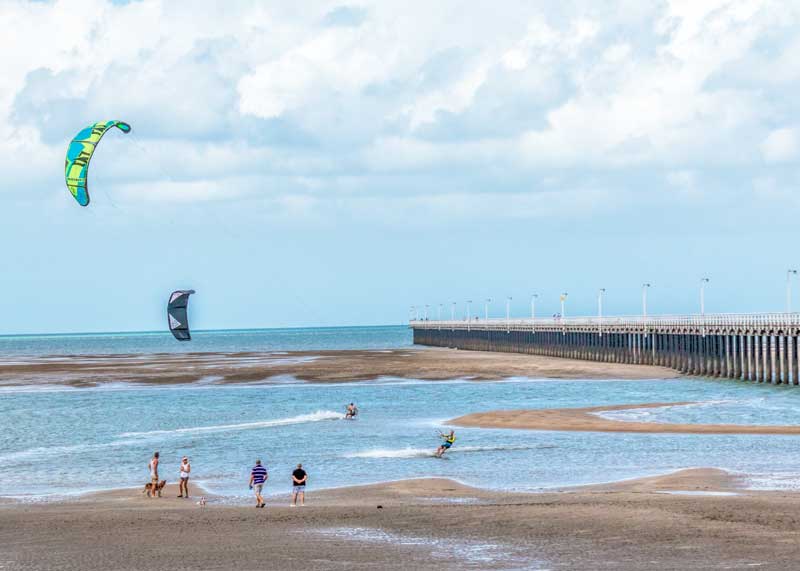 Kite surfing in Hervey Bay