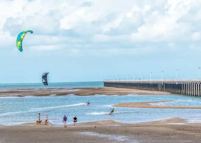 Kite surfing in Hervey Bay