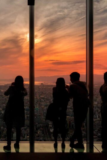 Sunset at Harukas 300 observatory