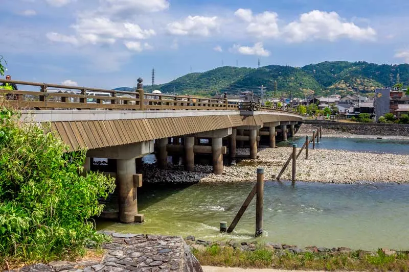 Uji bashi bridge in Uji, Kyoto