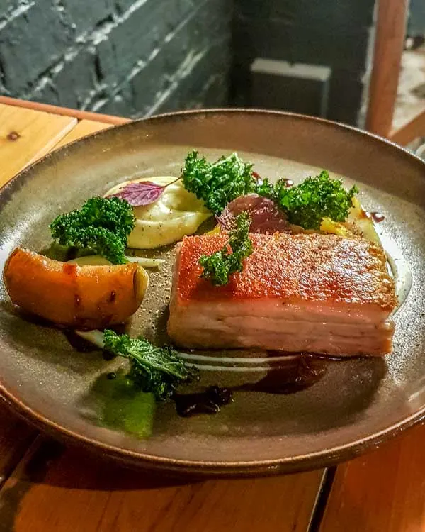 Pork belly at The Rigby