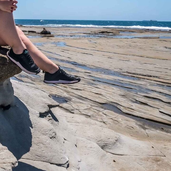 Tropicfeel Canyon all terrain shoes at Shelly Beach, Sunshine Coast