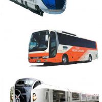 buses and trains that run between Narita airport and Tokyo city
