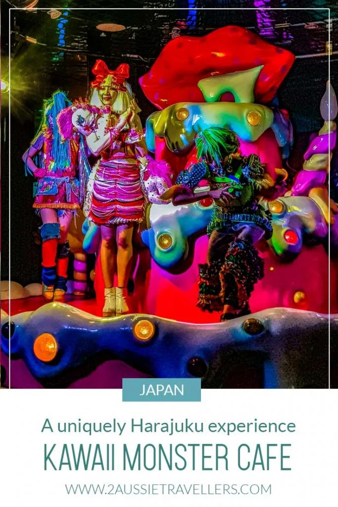 Performers on stage at Kawaii Monster Cafe in Harajuku