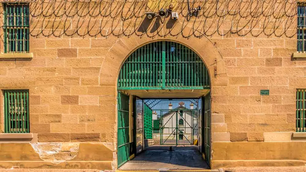Entrance to the historic Maitland Gaol